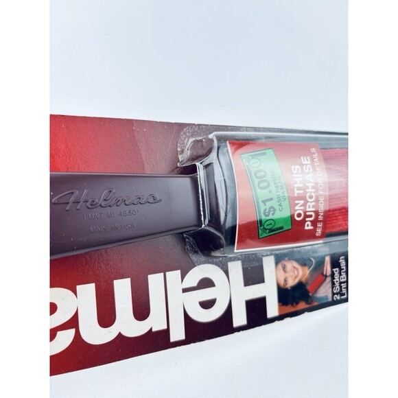 Vtg Helmac Magik Red Lint Remover Brush 1980s Original Package New Made in USA - Picture 10 of 12